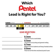Super Hi-Polymer Lead, 0.5mm, 12 Pieces