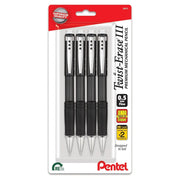 Pentel Twist-Erase III Mechanical Pencil, 4-packs