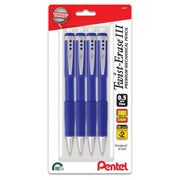 Pentel Twist-Erase III Mechanical Pencil, 4-packs