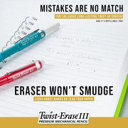 Pentel Twist-Erase III Mechanical Pencil, 4-packs