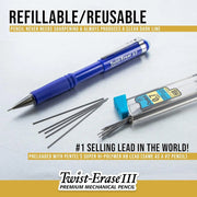 Pentel Twist-Erase III Mechanical Pencil, 4-packs