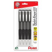 Pentel Twist-Erase III Mechanical Pencil, 4-packs