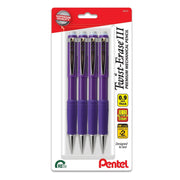 Pentel Twist-Erase III Mechanical Pencil, 4-packs
