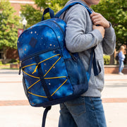 12 Wholesale 17" Bungee Backpack in 12 Colors & 12 Bulk School Supply Kits of Your Choice